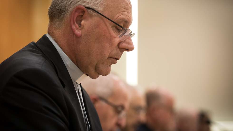 Abertura da Assembleia Plenária da CEP, que decorre de 17 a 20 de Abril em Fátima: Bispo D. José Ornelas, atual presidente da Conferência Episcopal Portuguesa (CEP), chega agora ao fim do primeiro mandato de três anos. Apesar de poder ser reeleito, tem surgido notícias que dão conta a sua alegada indisponibilidade para continuar no cargo. Durante os quatro dias de reunião plenária do episcopado, também serão eleitos os restantes membros do Conselho Permanente, e os presidentes das comissões Episcopais. D. Virgílio Antunes, Bispo de Coimbra. 17 de Abril de 2023, Fátima TOMÁS SILVA/OBSERVADOR