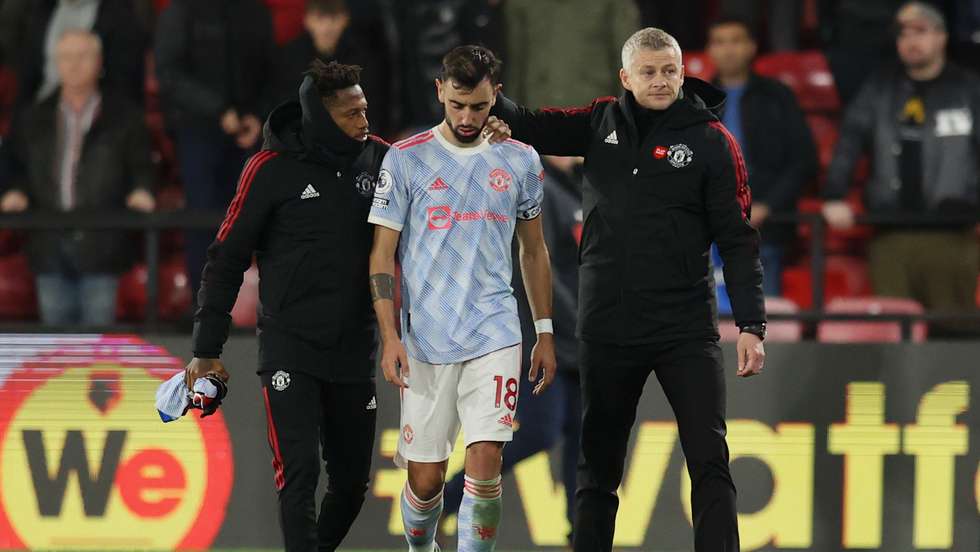 Bruno Fernandes saiu em defesa de Solskjaer após o desaire quando os adeptos apontava a sua ira ao treinador norueguês
