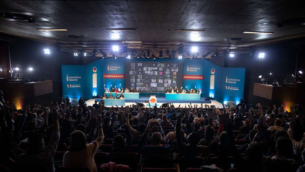 VI Convenção da Iniciativa Liberal - IL. O partido reúne em convenção no Centro de Congressos de Lisboa. Votação das moções apresentadas. Lisboa, 12 de dezembro de 2021. TOMÁS SILVA/OBSERVADOR