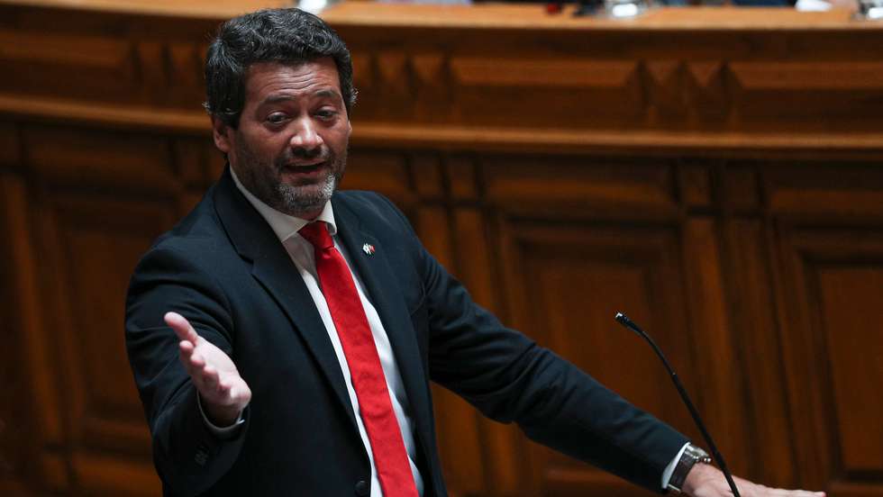 Sessão plenária na Assembleia da República, com a presença do Governo para o debate do estado da Nação. O presidente e deputado do Chega, André Ventura Lisboa, 20 de Julho de 2022. FILIPE AMORIM/OBSERVADOR