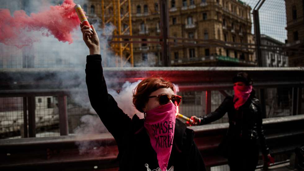 Dia Internacional da Mulher, em Nápoles
