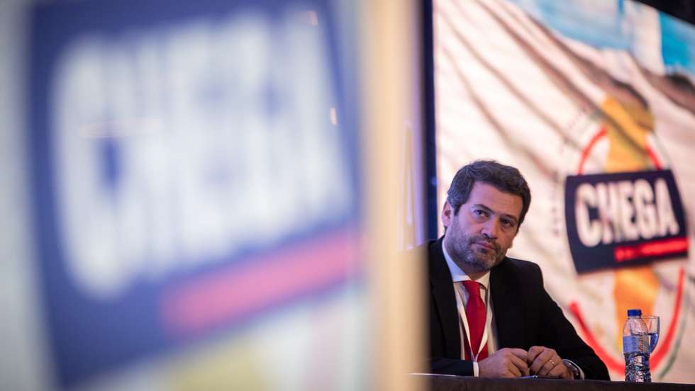 CONGRESSO DO CHEGA: André Ventura, líder do partido CHEGA, no 4º Congresso do Partido. 26 de Novembro de 2021, Viseu TOMÁS SILVA/OBSERVADOR