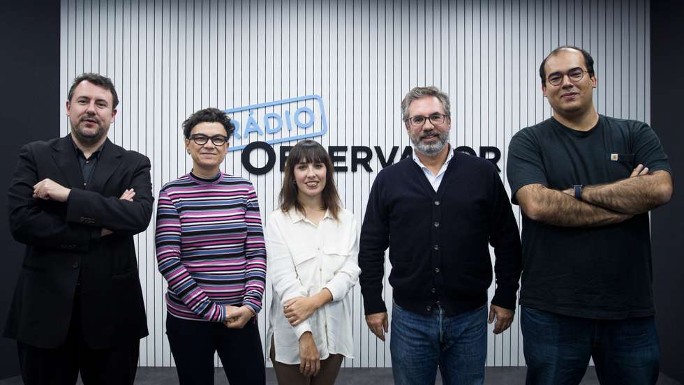 Podcast “Fora do baralho” com Susana Peralta, Luís Aguiar-Conraria, Jorge Fernandes e João Marques de Almeida. Debate moderado por Vanessa Cruz. Lisboa, 25 de Novembro de 2021. FILIPE AMORIM/OBSERVADOR