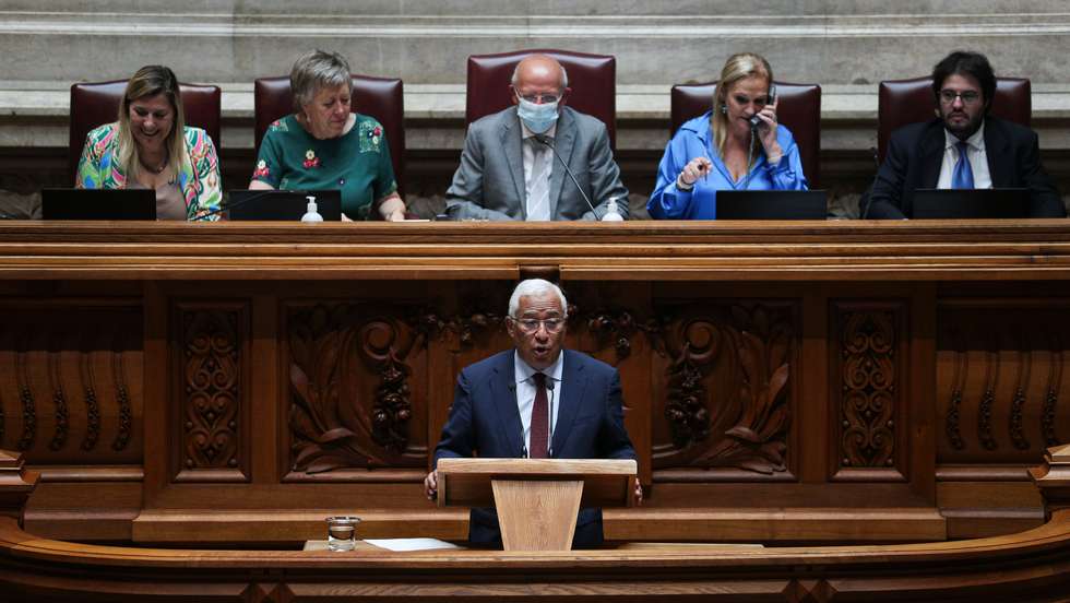 Moção de censura ao Governo promovida pelo partido Chega na Assembleia da República. O primeiro-ministro, António Costa Lisboa, 06 de Julho de 2022. FILIPE AMORIM/OBSERVADOR