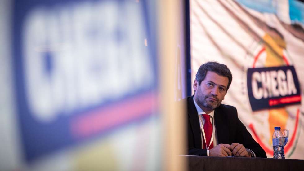 CONGRESSO DO CHEGA: André Ventura, líder do partido CHEGA, no 4º Congresso do Partido. 26 de Novembro de 2021, Viseu TOMÁS SILVA/OBSERVADOR