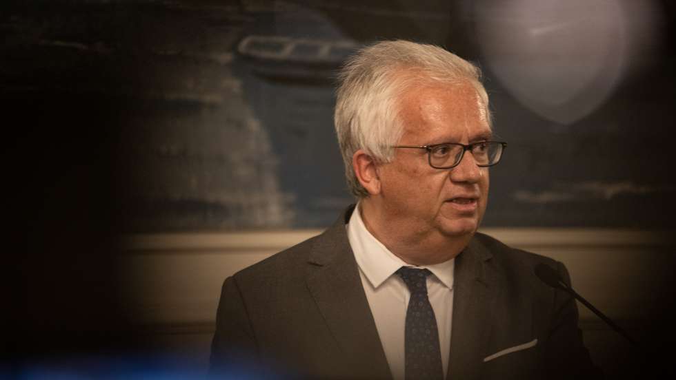 Eduardo Cabrita comunica à imprensa a sua demissão oficial no Ministério da Administração Interna. 3 de Dezembro de 2021 TOMÁS SILVA/OBSERVADOR