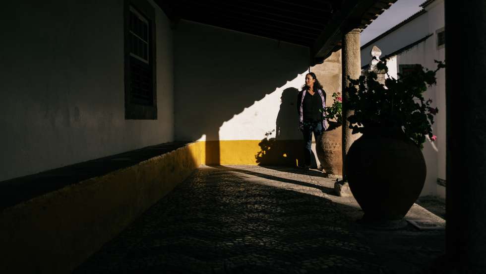 Cláudia Andrade em Óbidos. A escritora portuguesa participou na edição de 2021 do festival literário da vila do distrito de Leiria