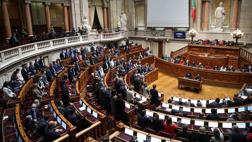 Encerramento do debate sobre o Programa do XXIII Governo Constitucional na Assembleia da República. Votação da moção de rejeição do Chega ao programa de Governo foi chumbada com as abstenções da Iniciativa Liberal e PSD e os votos contra das restantes bancadas (PS, PCP, BE e os deputados únicos do Livre e PAN).Votos contra do PS, PCP e BE Lisboa, 08 de Abril de 2022. FILIPE AMORIM/OBSERVADOR