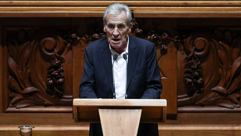 Sessão plenária na Assembleia da República, com a presença do Governo para o debate do estado da Nação. O secretario-geral do Partido Comunista Português (PCP), Jerónimo de Sousa Lisboa, 20 de Julho de 2022. FILIPE AMORIM/OBSERVADOR