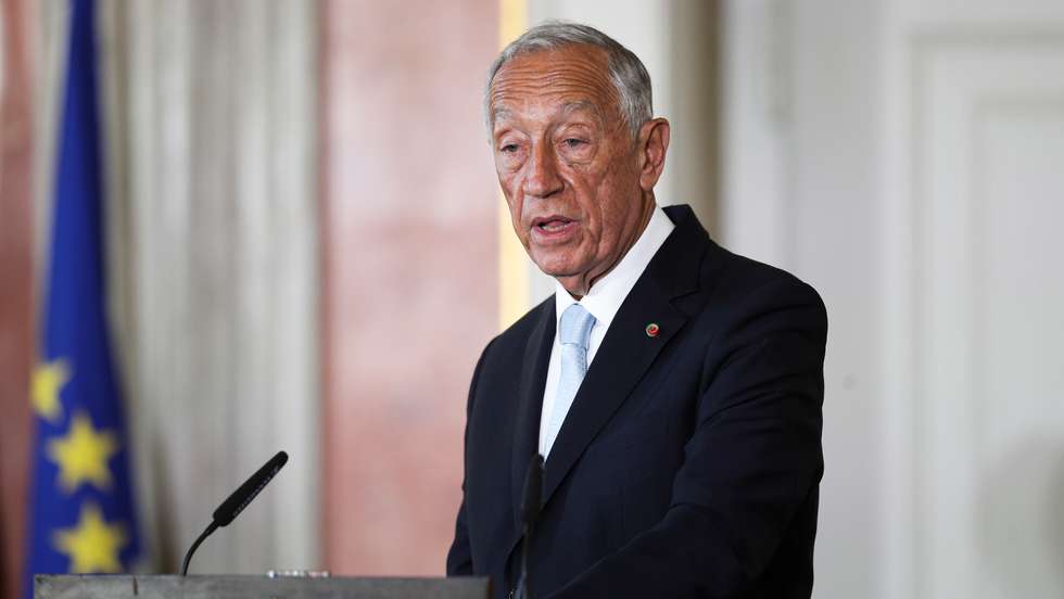 Cerimónia de abertura do ano judicial, no Salão Nobre do Supremo Tribunal de Justiça. A cerimónia conta com a presença do Presidente da República, Marcelo Rebelo de Sousa, do presidente da Assembleia da República, Augusto Santos Silva, da ministra da Justiça, Catarina Sarmento e Castro, da procuradora-geral da República, Lucília Gago, do Presidente do Supremo Tribunal de Justiça, Juiz Conselheiro Henrique Araújo e do bastonário da Ordem dos Advogados, Luís Menezes Leitão. Lisboa, 20 de Abril de 2022. FILIPE AMORIM/OBSERVADOR