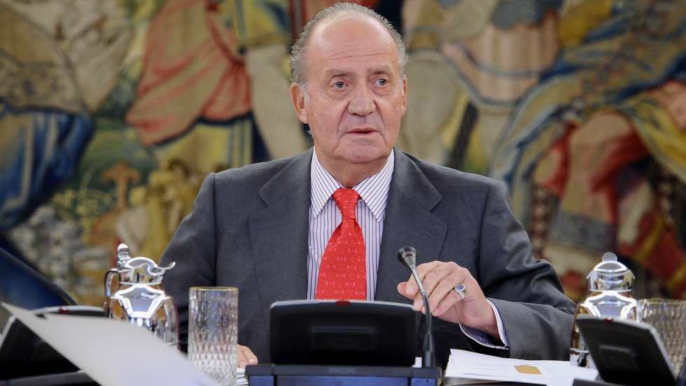 O antigo líder espanhol, o Rei Juan Carlos de Espanha