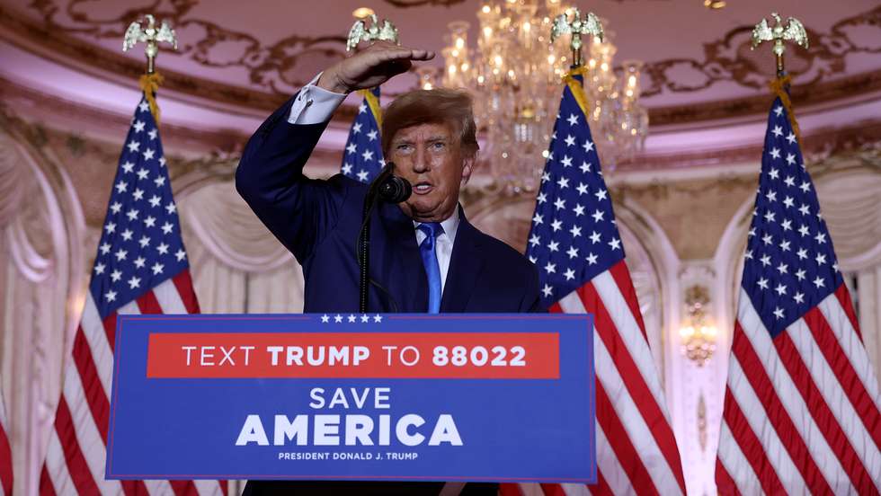 Former President Donald Trump Spends Midterm Election Night At Mar-a-Lago