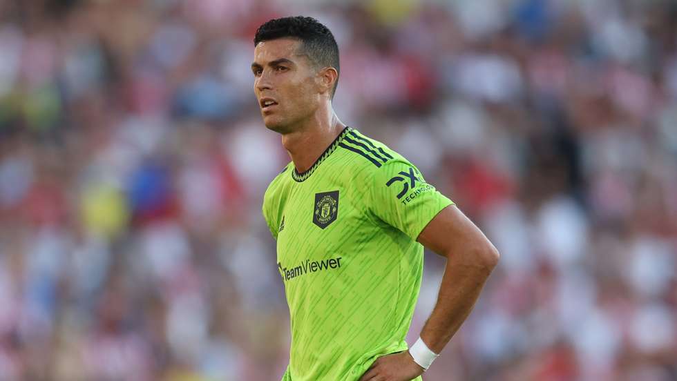 Ronaldo estreou-se como titular pelo Manchester United esta época frente ao Brentford, na segunda derrota da equipa na Premier League
