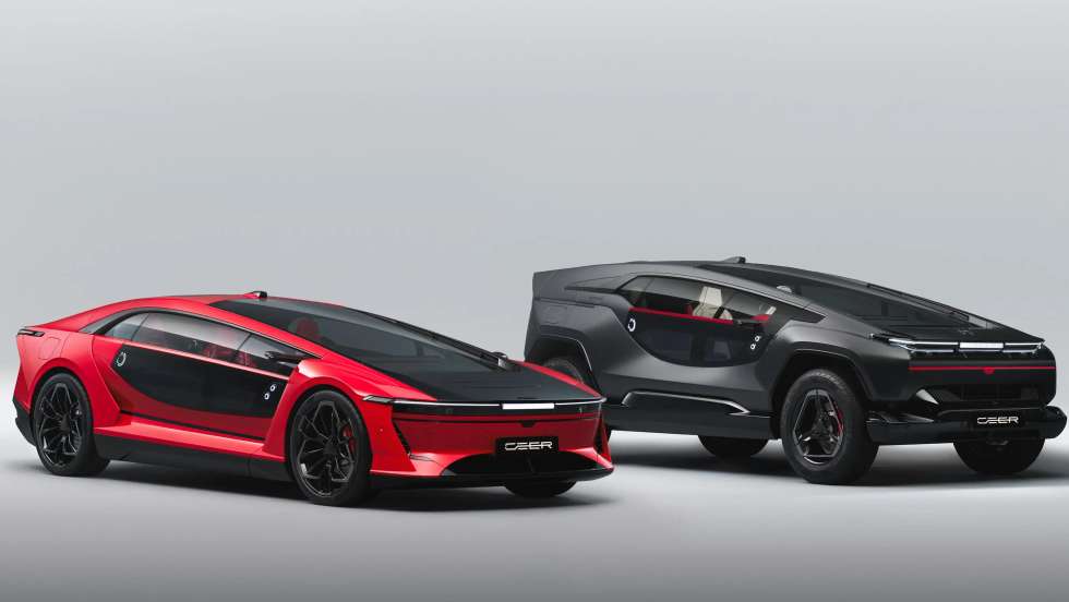 Os Exobot da Ceer, em formato berlina e SUV, são eléctricos e vão oferecer potências até 1.111 cv, mas o fundador da marca é Mohammed bin Salman