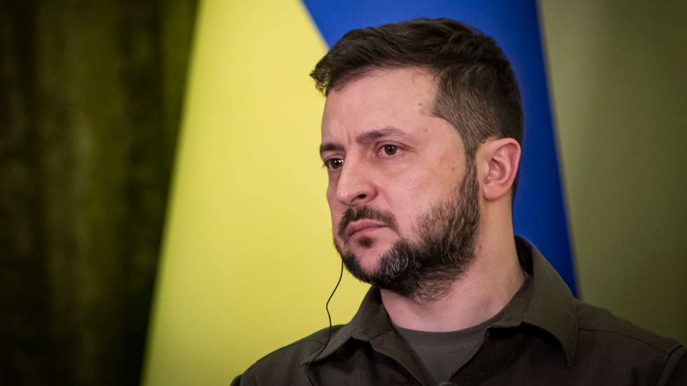 O Presidente ucraniano, Volodymyr Zelensky
