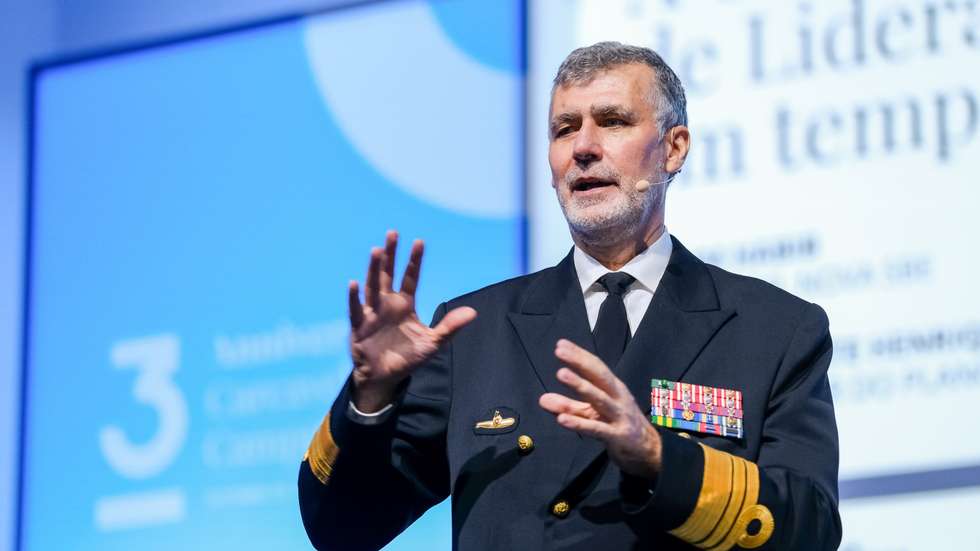Cascais, 29/10/2021 - O Vice-Almirante Henrique Gouveia e Melo foi convidado entrevis...