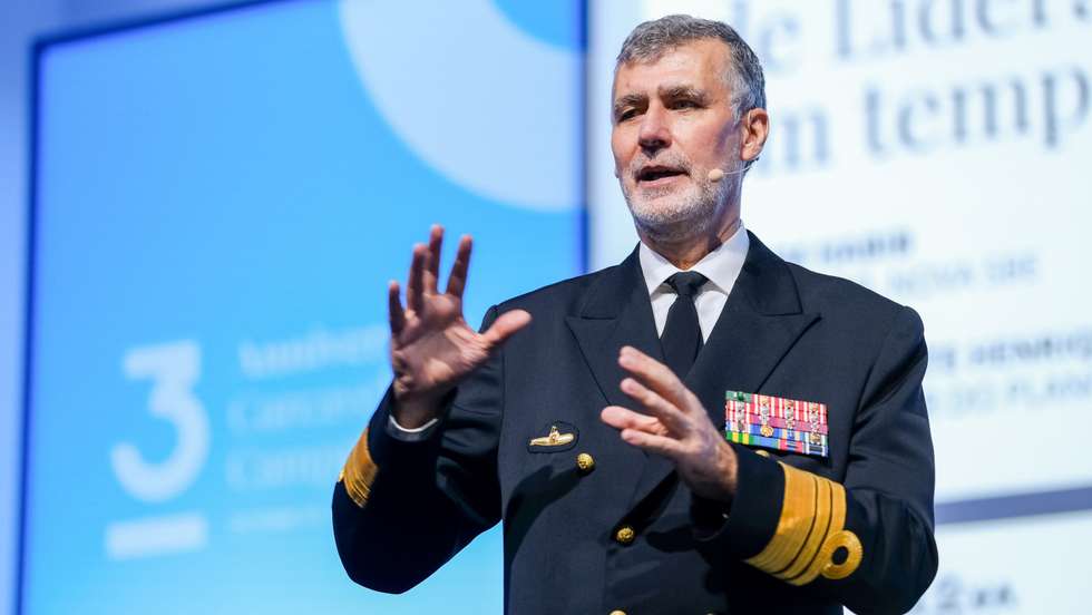 Cascais, 29/10/2021 - O Vice-Almirante Henrique Gouveia e Melo foi convidado entrevis...