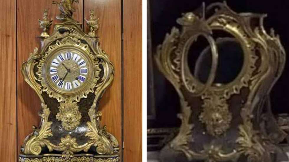 Existem apenas dois relógios fabricados por Balthazar Martinot: este e outro, que está em Versalhes
