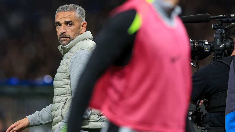 O técnico dos leões teve de substituir Gonçalo Inácio e Hjulmand por lesão