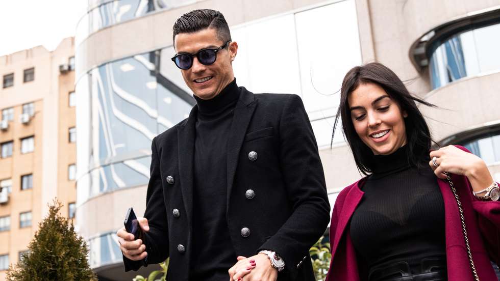 Portuguese soccer player Cristiano Ronaldo leaves from the