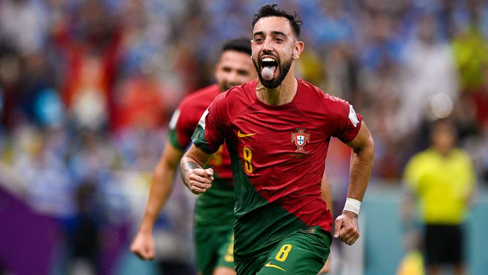Bruno Fernandes marcou o primeiro golo, bisou de penálti e ficou muito perto do hat-trick (defesa de Rochet e bola no poste) frente ao Uruguai
