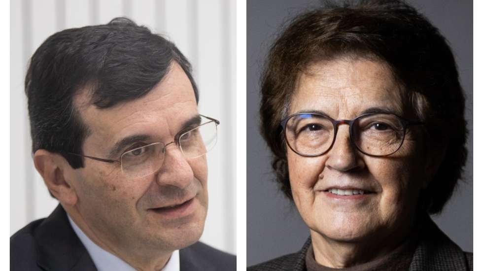 (da esquerda para a direita) Ex-ministros Adalberto Campos Fernandes (à esquerda) e Ana Jorge (à direita)