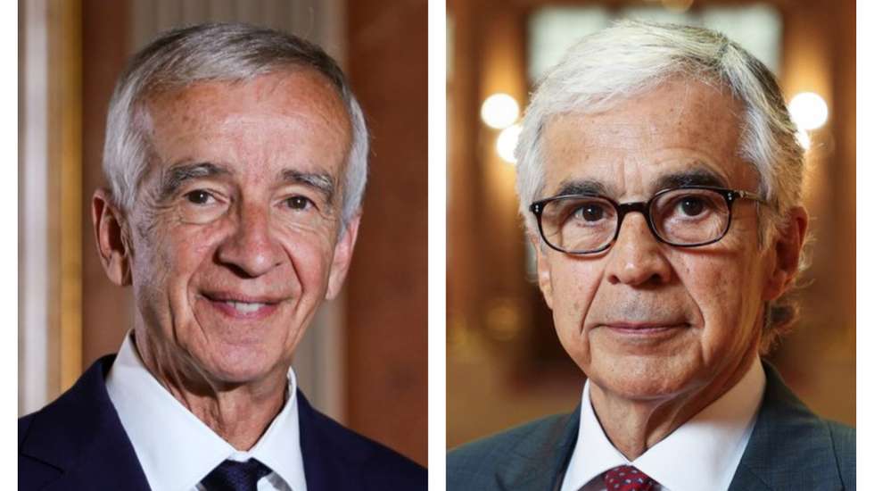 (da esquerda para a direita) Conselheiro João Cura Mariano, presidente do Supremo Tribunal de Justiça, e José Pedro Aguiar Branco, presidente da Assembleia da República