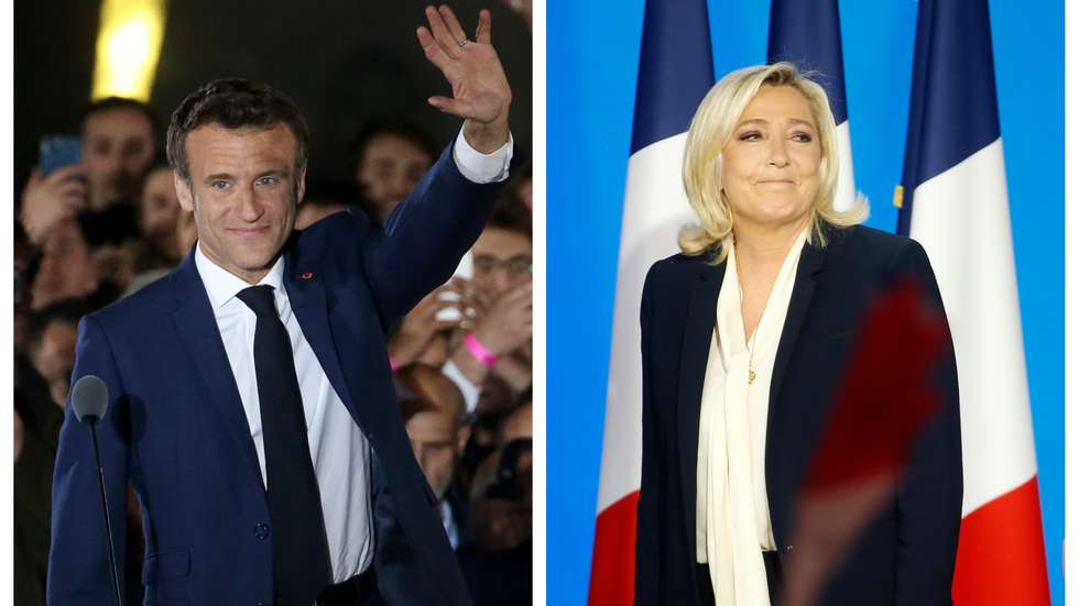 Emmanuel Macron foi reeleito Presidente de França com 58,55%, Marine Le Pen ficou com 41,45% dos votos