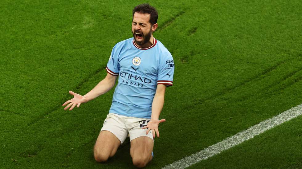 Bernardo Silva marcou dois dos golos da goleada do Manchester City frente ao Real Madrid que carimbou o acesso à final da Champions na última temporada