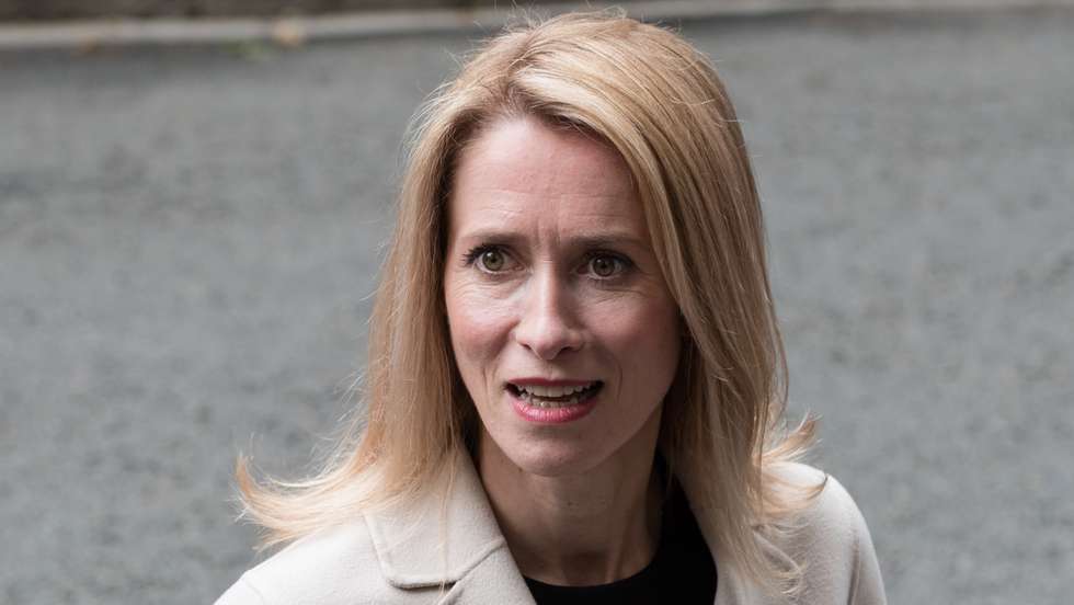Prime Minister of Estonia Kaja Kallas Visits Downing Street in London