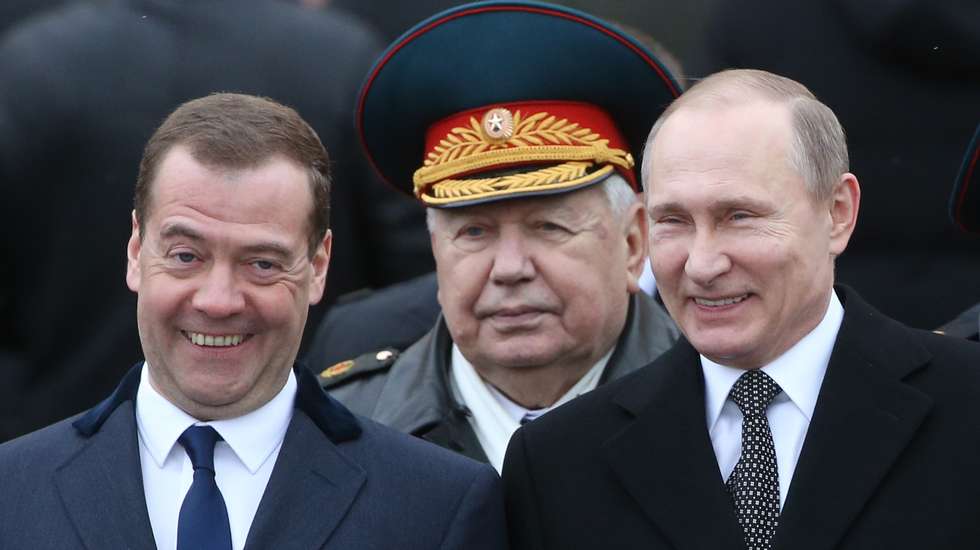 Russian President Vladimir Putin Attends Defender Of The Fatherland Day Service