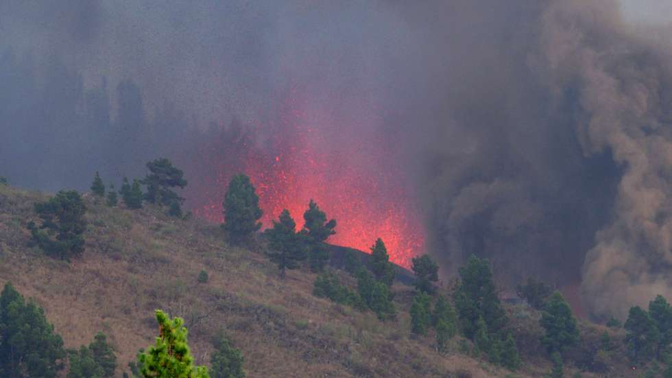 Volcanic Eruption Begins On La Palma.