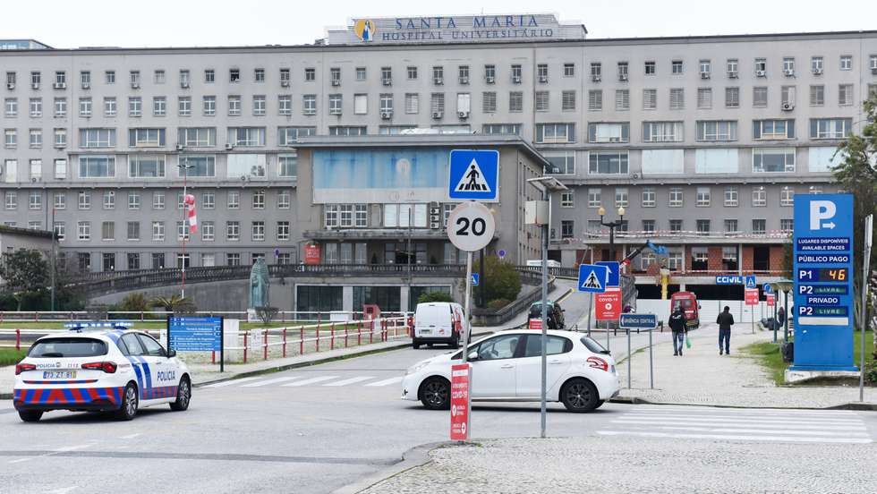 View of Santa Maria University Hospital, as Portuguese