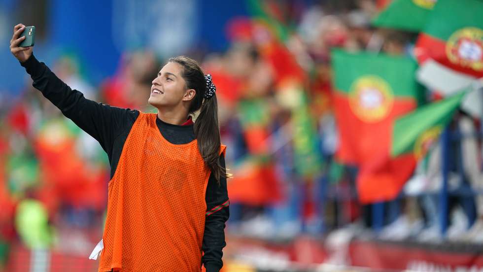 A avançada portuguesa esteve recentemente no Europeu de Inglaterra ao serviço da Seleção Nacional