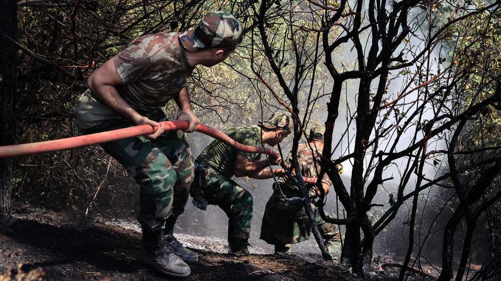 Forest fire in Turkey's Marmaris