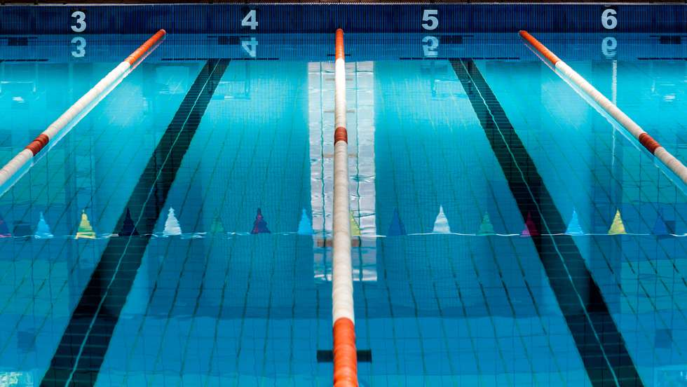 Swimming Lane Markers In Pool