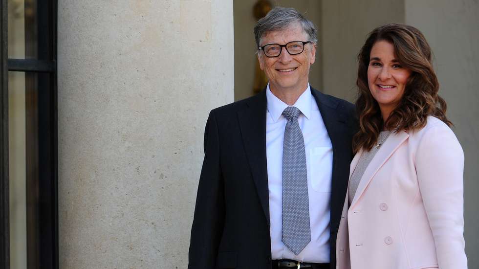 French President Receives Bill Gates, the co-Founder of the Microsoft Company At Elysee Palace