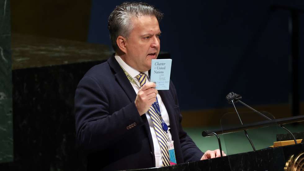 United Nations General Assembly Emergency Special Session Holds Vote On Resolution Over Russia's Invasion Of Ukraine
