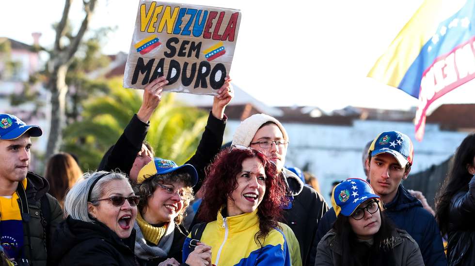 Um dos protestos organizados pela Venexos em Lisboa