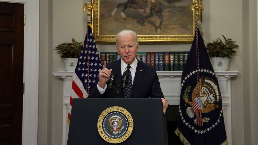 President Biden Delivers Update On Situation With Russia And Ukraine