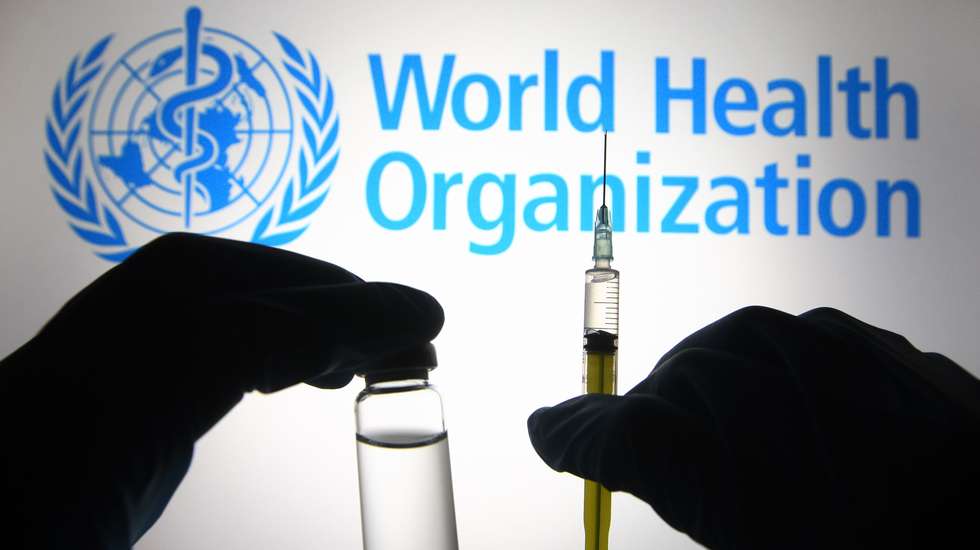 In this photo illustration, silhouette of hands in medical