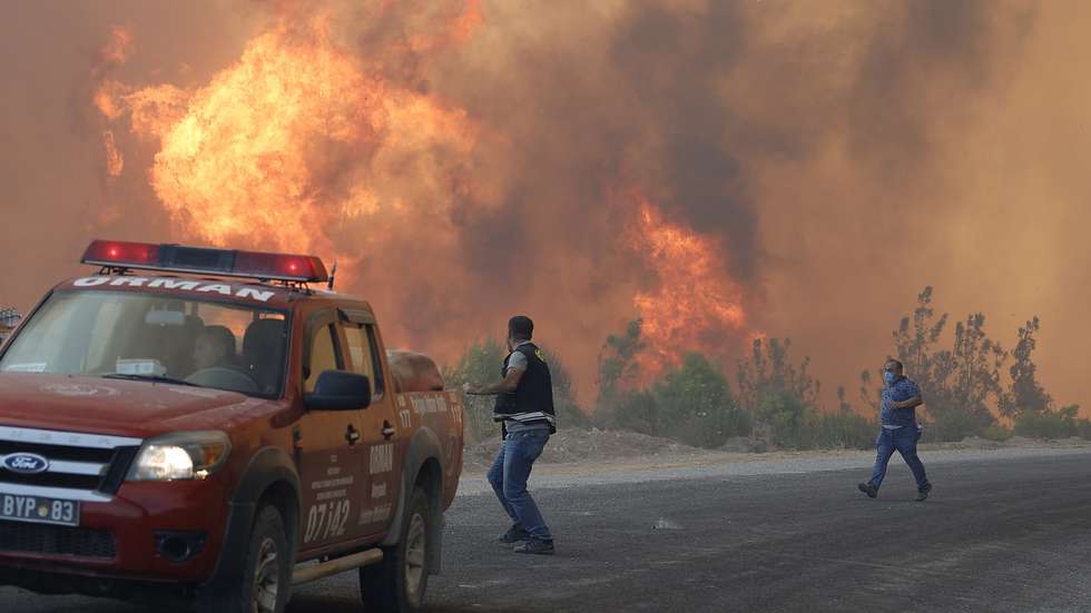 Forest fire in Turkey's Antalya