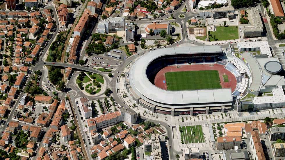 Aerial View Of Estádio Finibanco Cidade de Coimbra, Coimbra