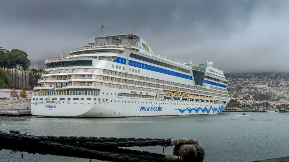 O cruzeiro Aidasol no Funchal, Madeira, Portugal
