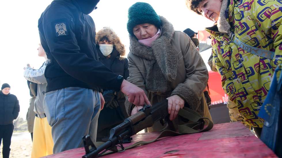Open Military Training For Civilians Amid Threat Of Russian Invasion In Ukraine