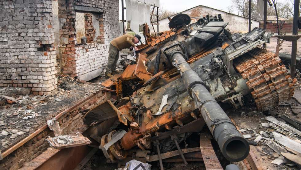 Ruination Of Civil Objects Amid Russian Military Invasion To Ukraine In The Chernihiv Area, Ukraine