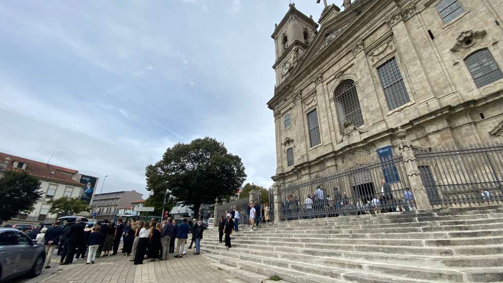 Igreja da Lapa, Porto. Funeral de Nuno Cardoso, antigo Presidente da Câmara do Porto.