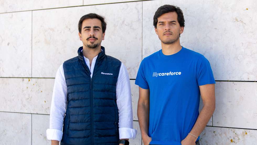 João Hugo Silva (Esq) e Pedro Cruz Morais (dir) CoCEOs e CoFundadores da MyCareforce