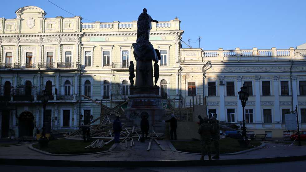 Dismantling Of The Monument To Catherine II In Odesa