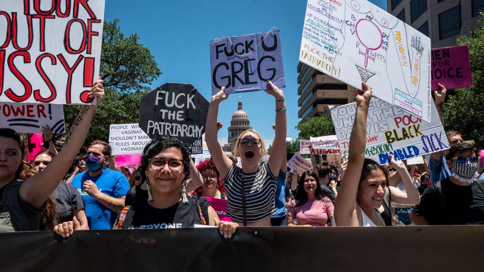 Protestors Rally Against Restrictive New Texas Abortion Law In Austin